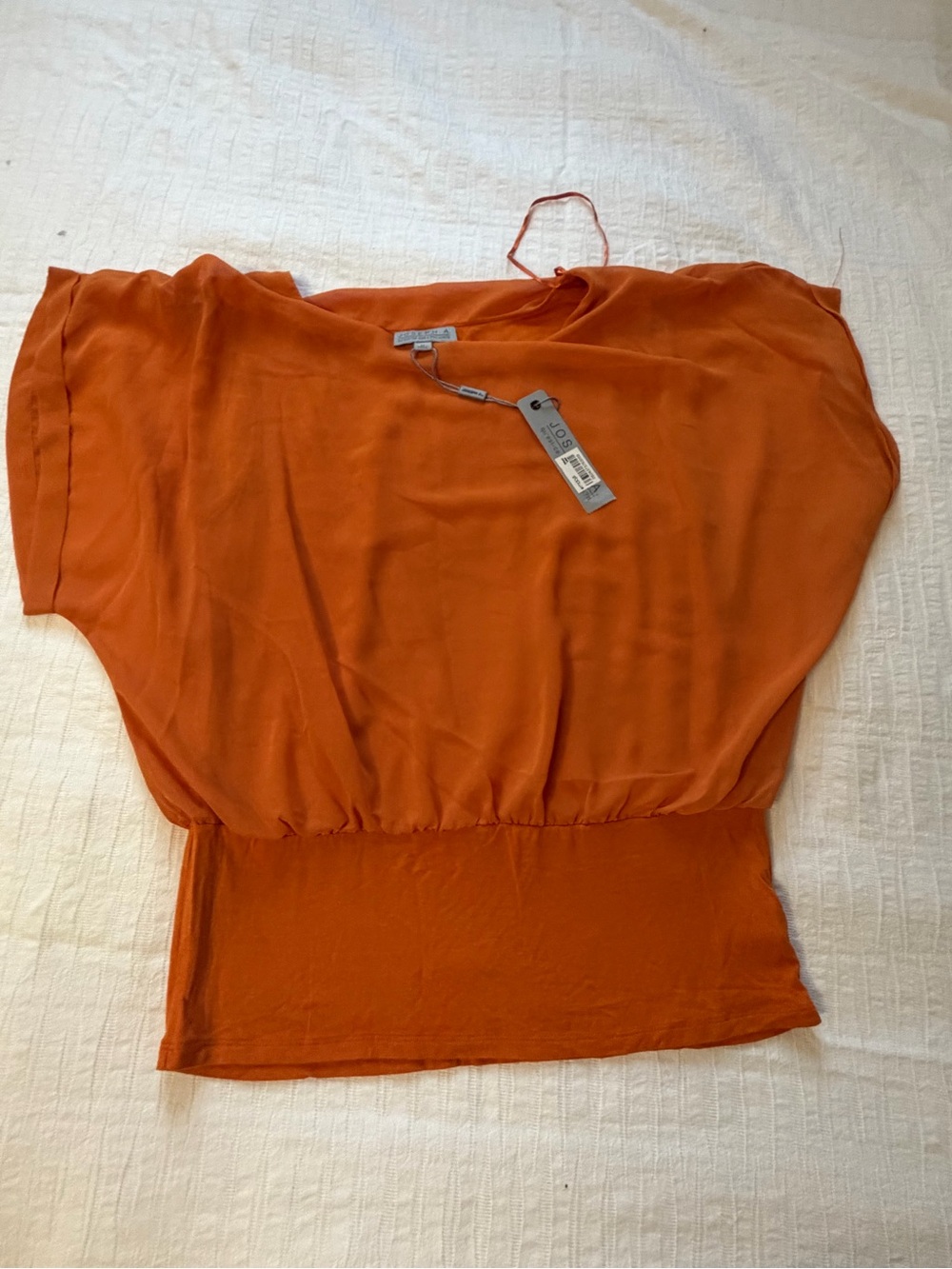 Joseph A Women’s Orange Dolman Sleeve Blouse Top Size Medium NWT